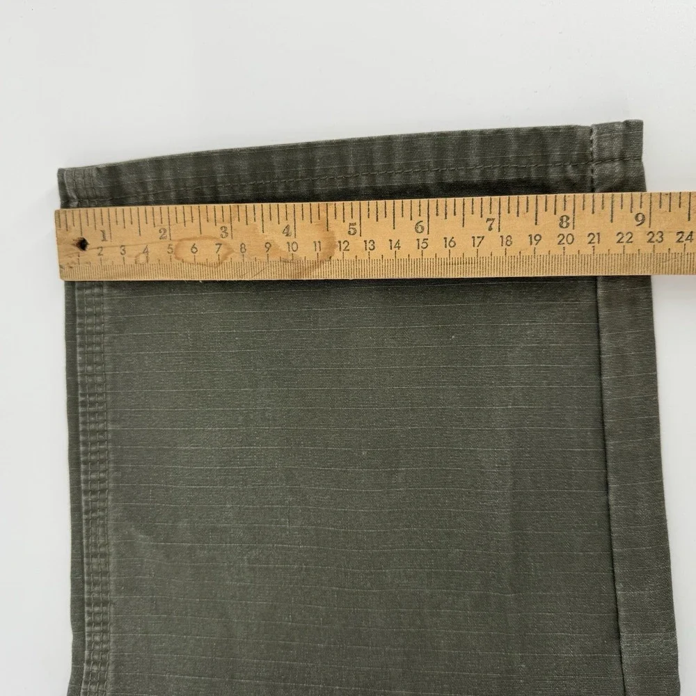 Men's‎ Olive Wrangler Ripstop Cargo Pants Drab Vintage Military Style 31x29